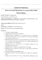 pv conseil du 27 novembre