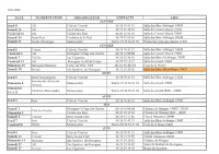 Calendrier des manif 1